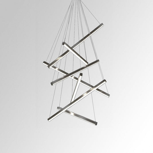 Layered Glass Pendant Chandelier - Lusomart