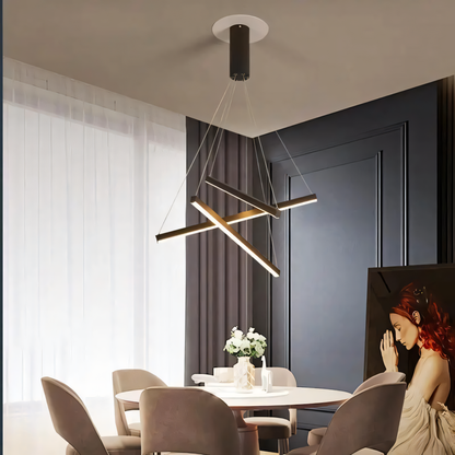 Layered Glass Pendant Chandelier
