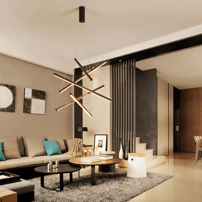 Layered Glass Pendant Chandelier