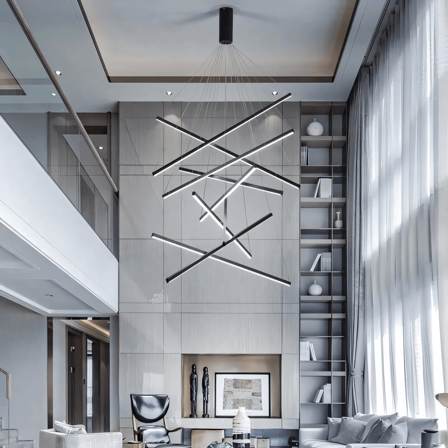 Layered Glass Pendant Chandelier