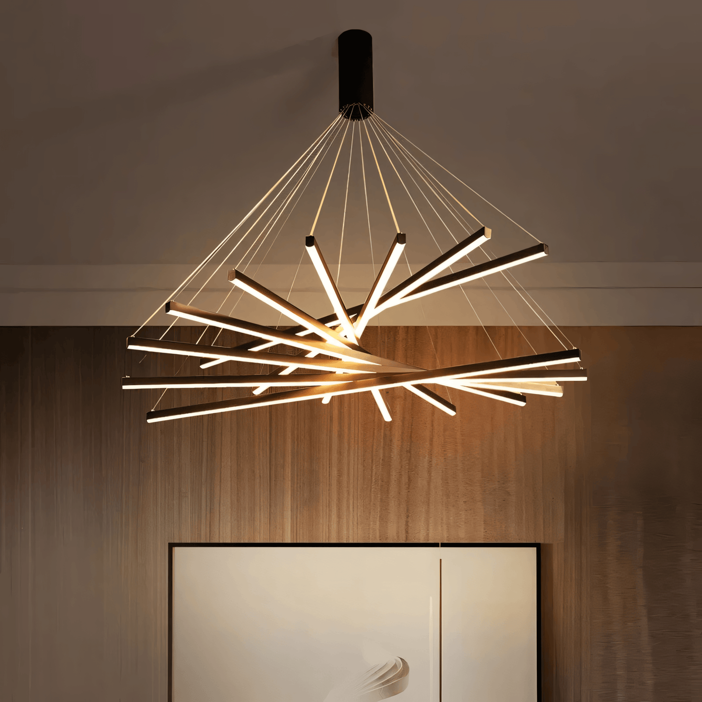 Layered Glass Pendant Chandelier