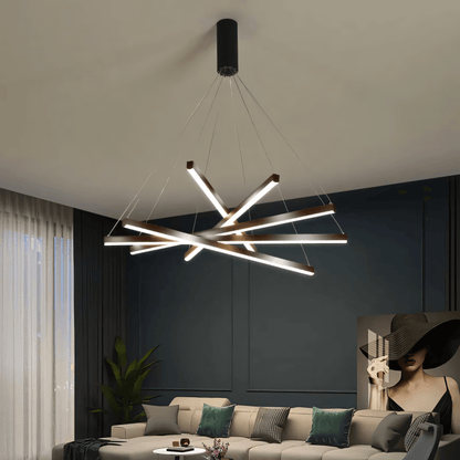 Layered Glass Pendant Chandelier