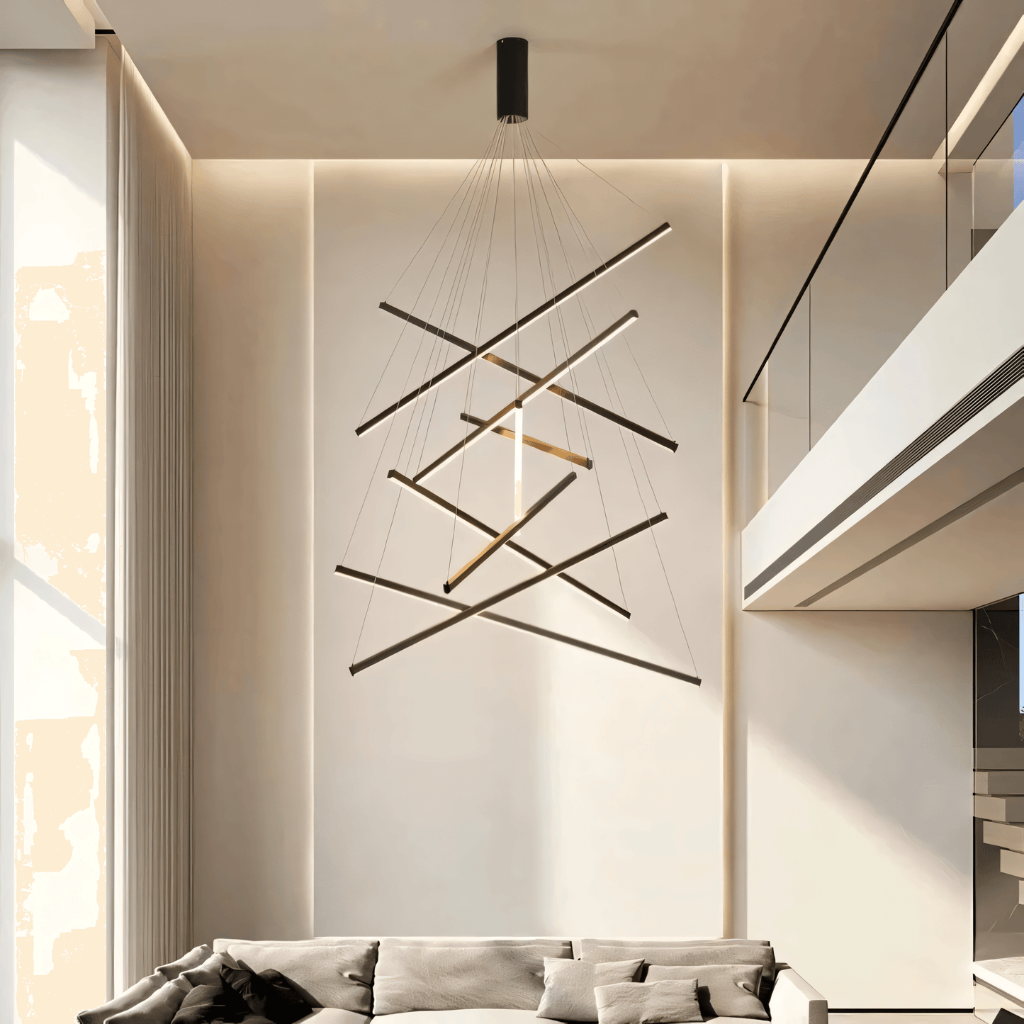 Layered Glass Pendant Chandelier