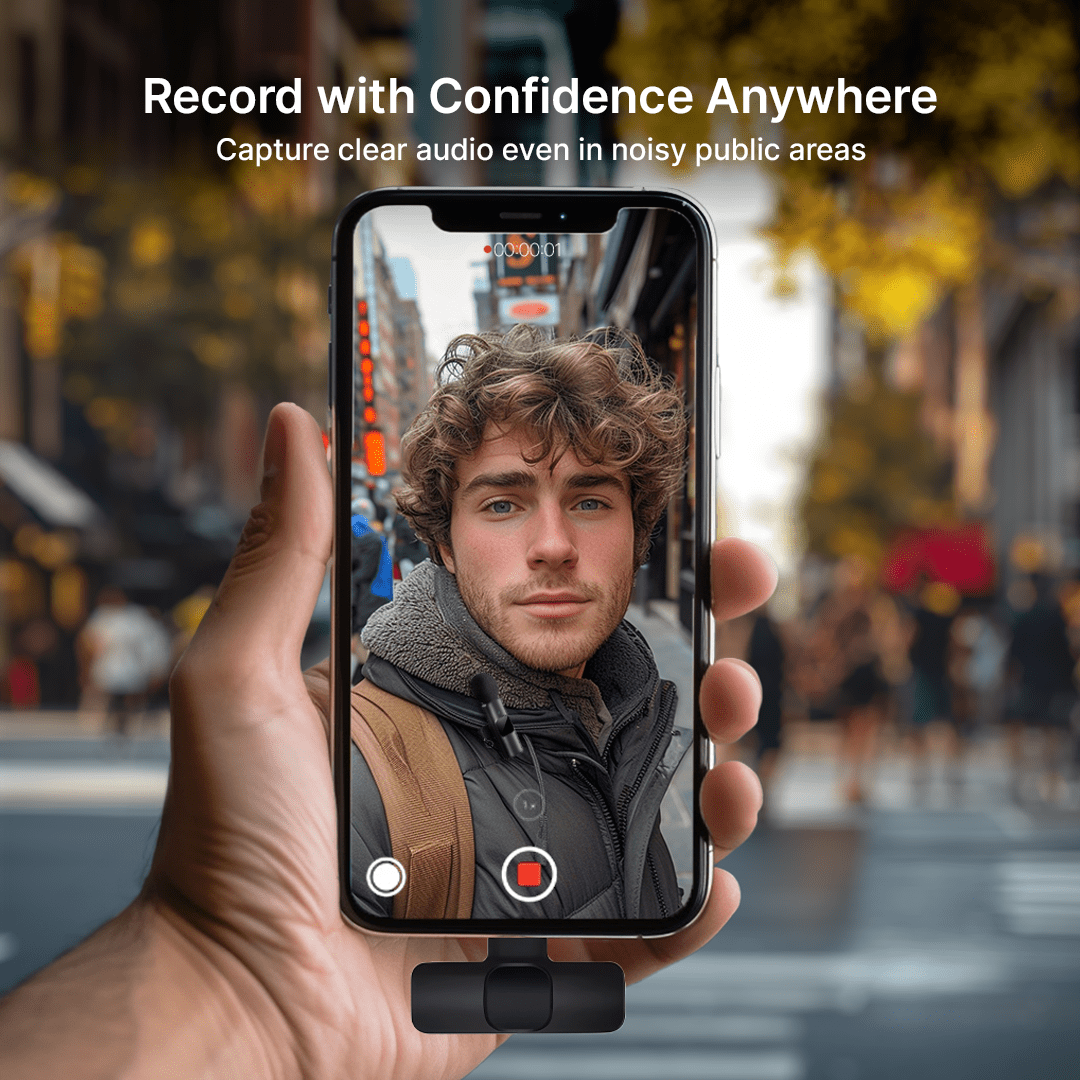 Compact Portable Wireless Clip On Microphone