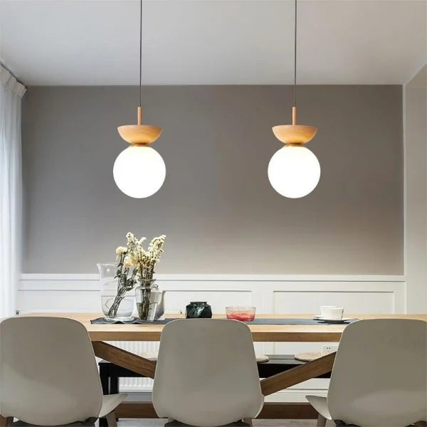 Rustic Wooden Pendant Lamp For Modern Homes