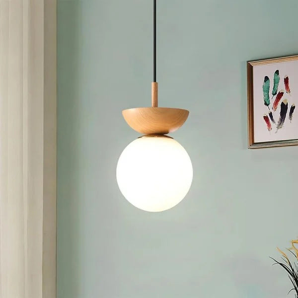 Rustic Wooden Pendant Lamp For Modern Homes