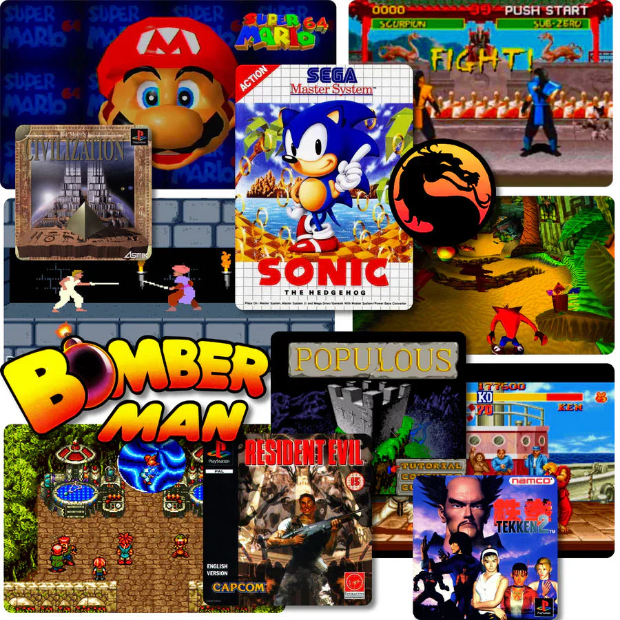 Classic Gaming Console 64GB Bundle With 2 Pads