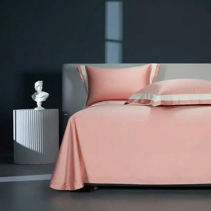 Luxurious Egyptian Cotton Duvet Cover Set with Classic Trim