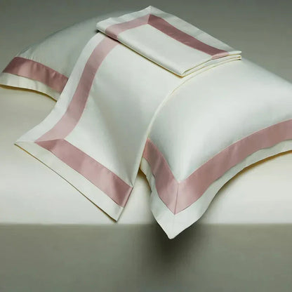 Luxurious Egyptian Cotton Duvet Cover Set with Classic Trim