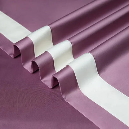 Luxurious Egyptian Cotton Duvet Cover Set with Classic Trim