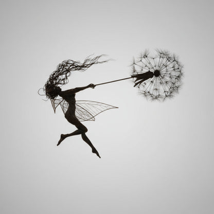 Metal Fairy Garden Sculptures Outdoor Decorative Yard Art - Image 14