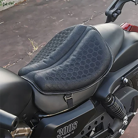 Comfortable Motorcycle Gel Cushion Shock Absorbing Seat Pad - Lusomart