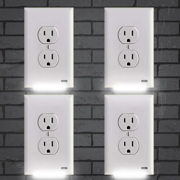 Plug in 4 Pack LED Night Lights for Kids Safety Outlet - Lusomart