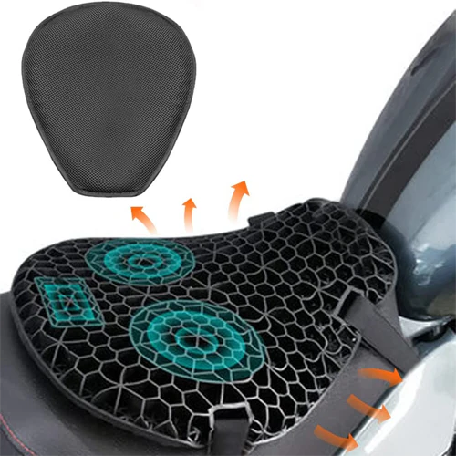 Comfortable Motorcycle Gel Cushion Shock Absorbing Seat Pad