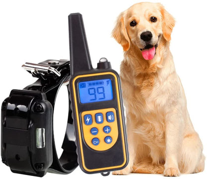 Long Range Waterproof Dog Training Collar With Rechargeable Remote