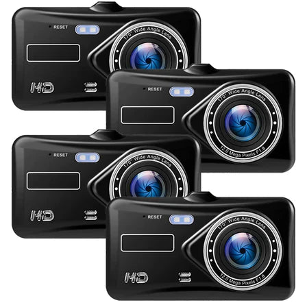 HD Dual Lens Car Camera Front Rear 1080p 4 Inch Screen