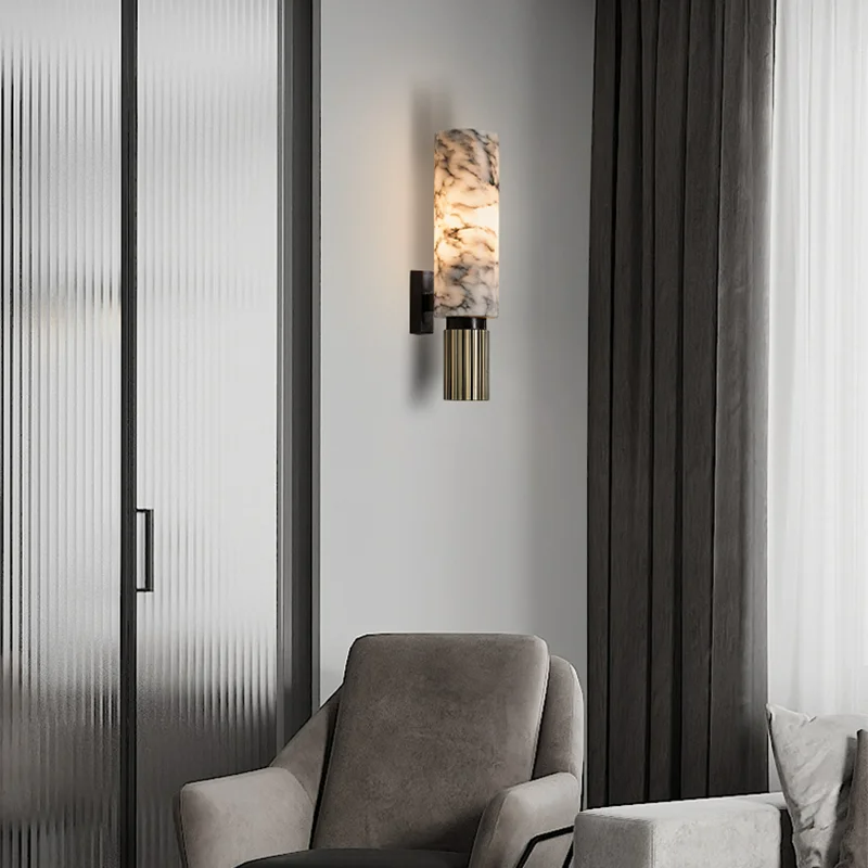 Elegant Marble Wall Light | Premium Stone Lamp