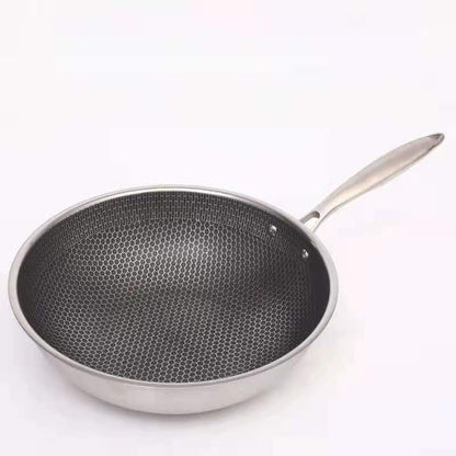 Durable Non-Stick Stainless Steel Frying Pan, All Stovetops
