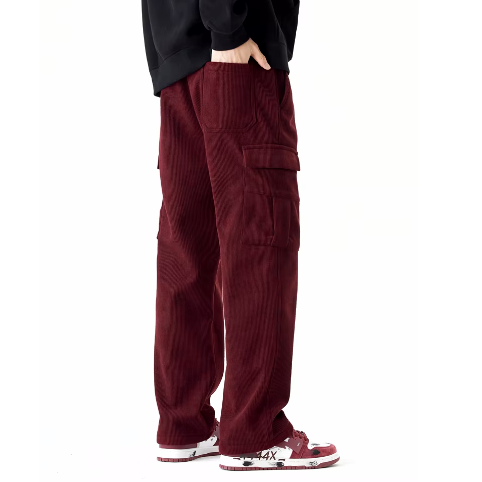 Warm Corduroy Fleece Lined Pants