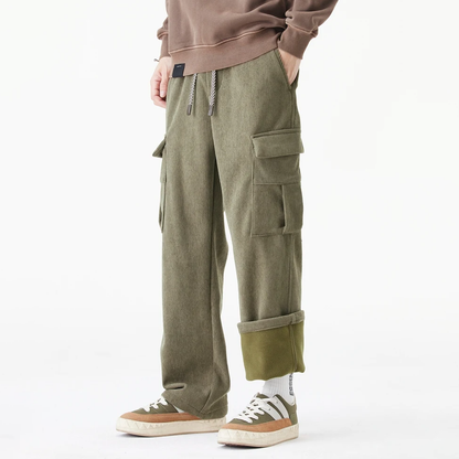 Warm Corduroy Fleece Lined Pants - Lusomart