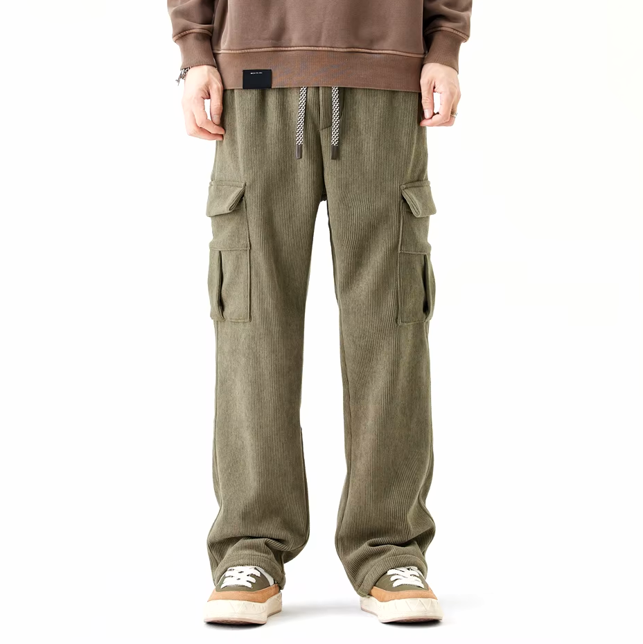Warm Corduroy Fleece Lined Pants