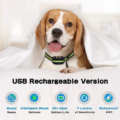 Effective Anti Bark Dog Collar with Rechargeable Shock