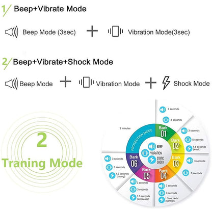 Effective Anti Bark Dog Collar with Rechargeable Shock