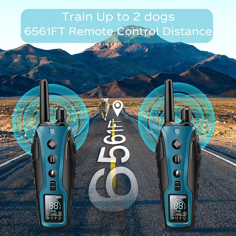 Advanced Remote Control Dog Trainer 2000m Range