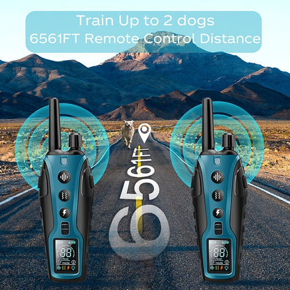 Advanced Remote Control Dog Trainer 2000m Range