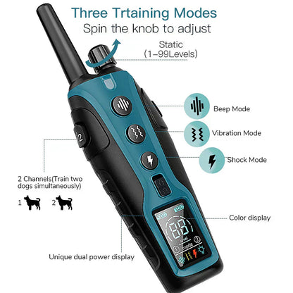 Advanced Remote Control Dog Trainer 2000m Range