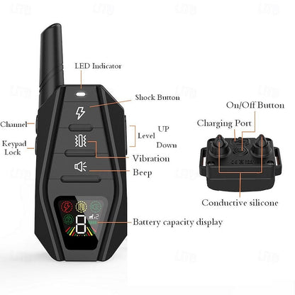 Advanced Remote Control Waterproof Dog Training Collar