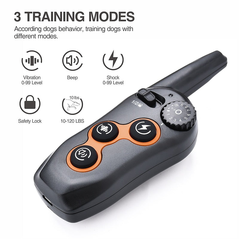 Advanced Remote Training Collar with Adjustable Vibe & Shock