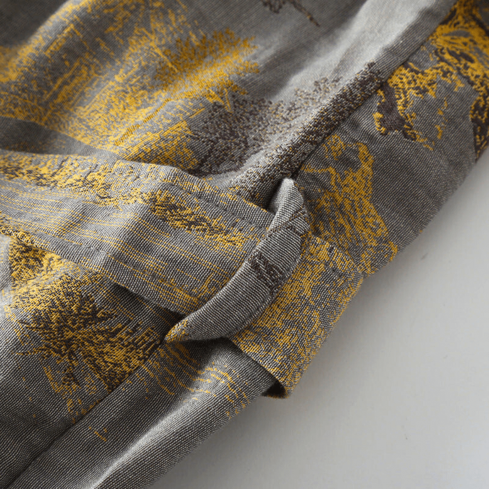Plush Waffle Kimono Bathrobe - Soft Natural Fabric