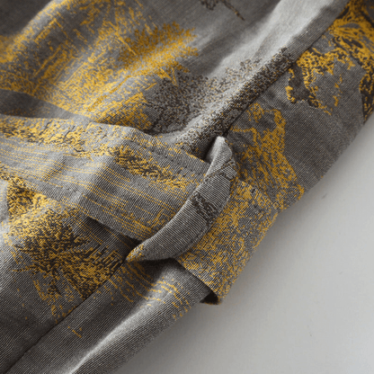 Plush Waffle Kimono Bathrobe - Soft Natural Fabric