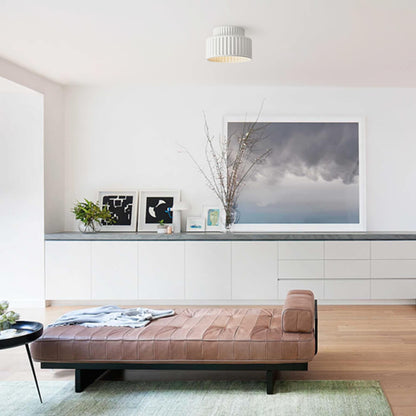 Soft Cream Drum Pendant Ceiling Light Fixture