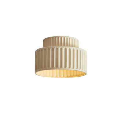 Soft Cream Drum Pendant Ceiling Light Fixture