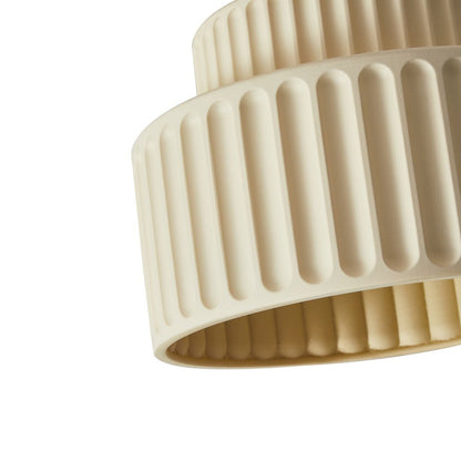 Soft Cream Drum Pendant Ceiling Light Fixture