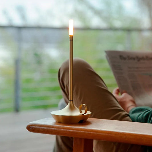 Contemporary LED Table Lamp - Portable Dimmable Light - Lusomart