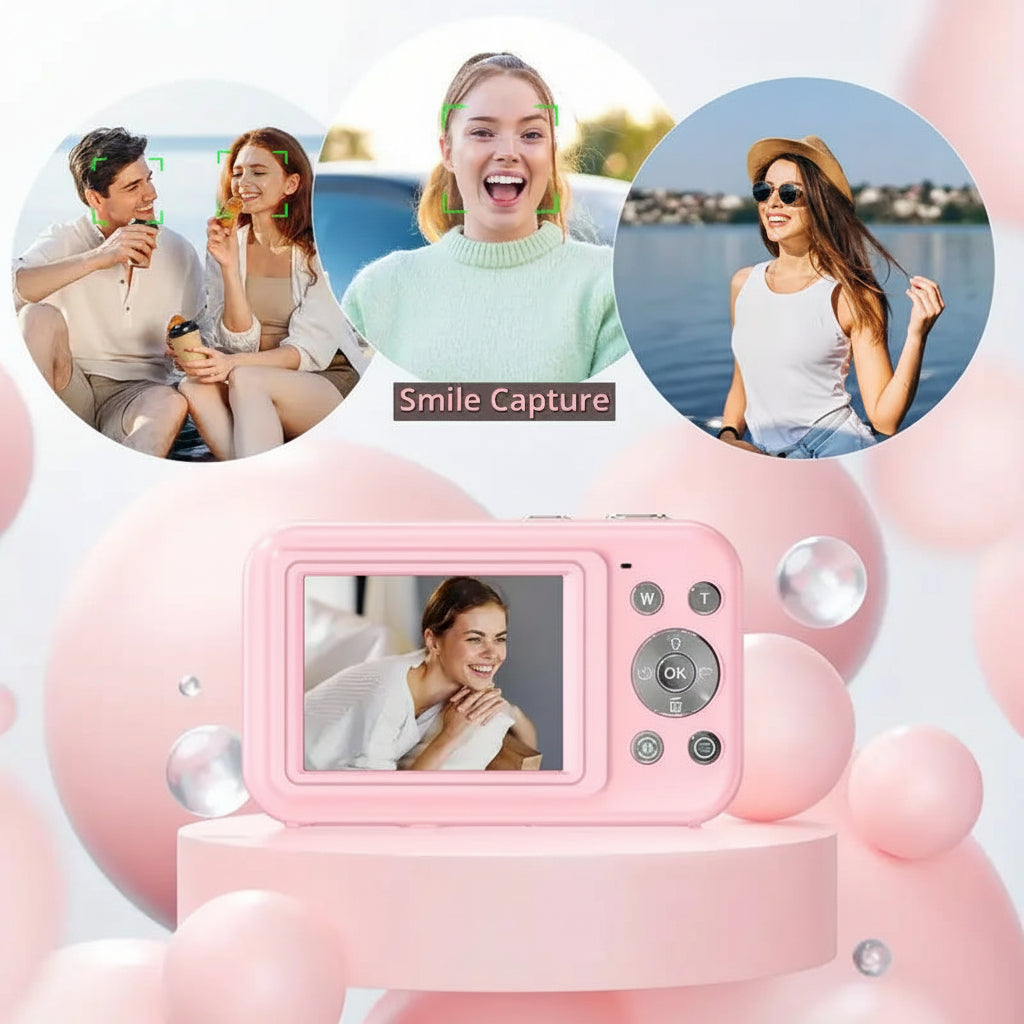 Retro Style Compact Digital Camera 1080p