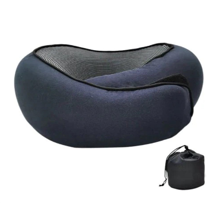 Soft Travel Neck Pillow with Memory Foam Support