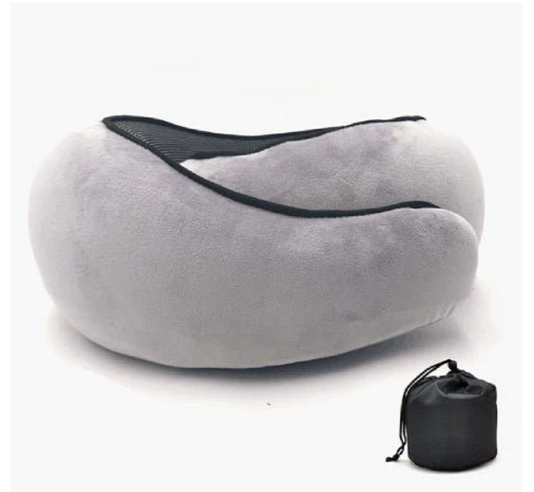 Soft Travel Neck Pillow with Memory Foam Support