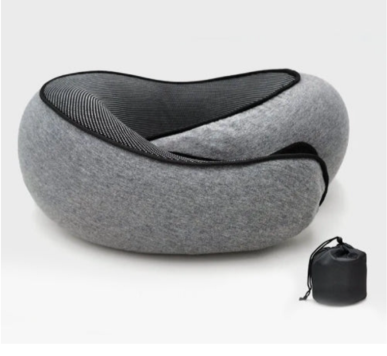Soft Travel Neck Pillow with Memory Foam Support