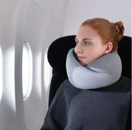 Soft Travel Neck Pillow with Memory Foam Support - Lusomart