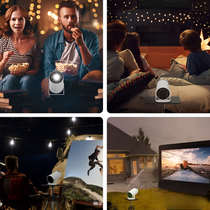 Compact Portable WiFi Projector with Bluetooth