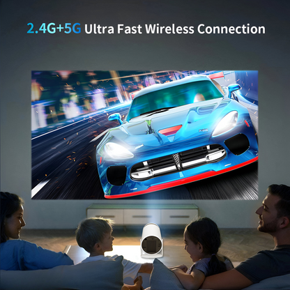 Compact Portable WiFi Projector with Bluetooth