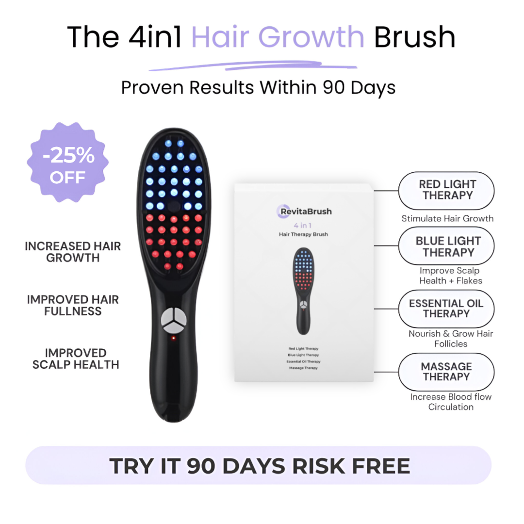 Advanced Red Light Hair Growth Therapy Brush