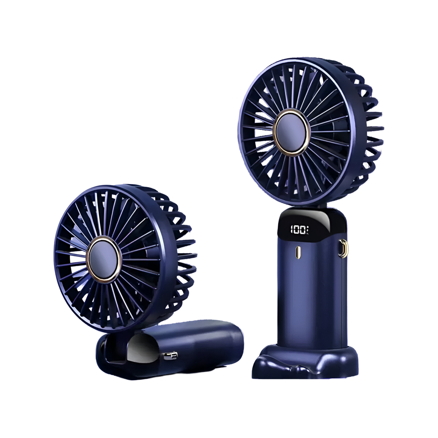 Portable Rechargeable Fan, Quiet 5-Speed Adjustable - Lusomart
