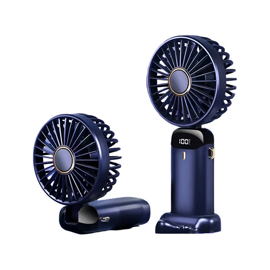 Portable Rechargeable Fan, Quiet 5-Speed Adjustable - Lusomart
