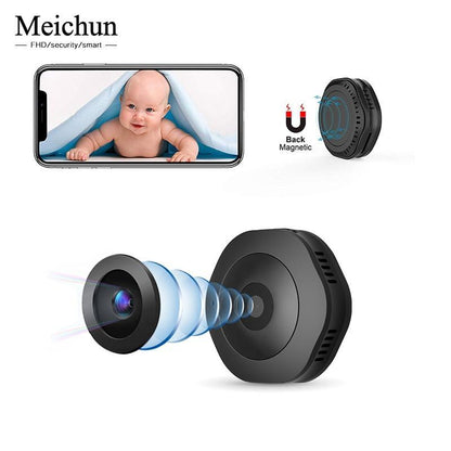 Compact WiFi Home Security Camera 1080P Night Vision