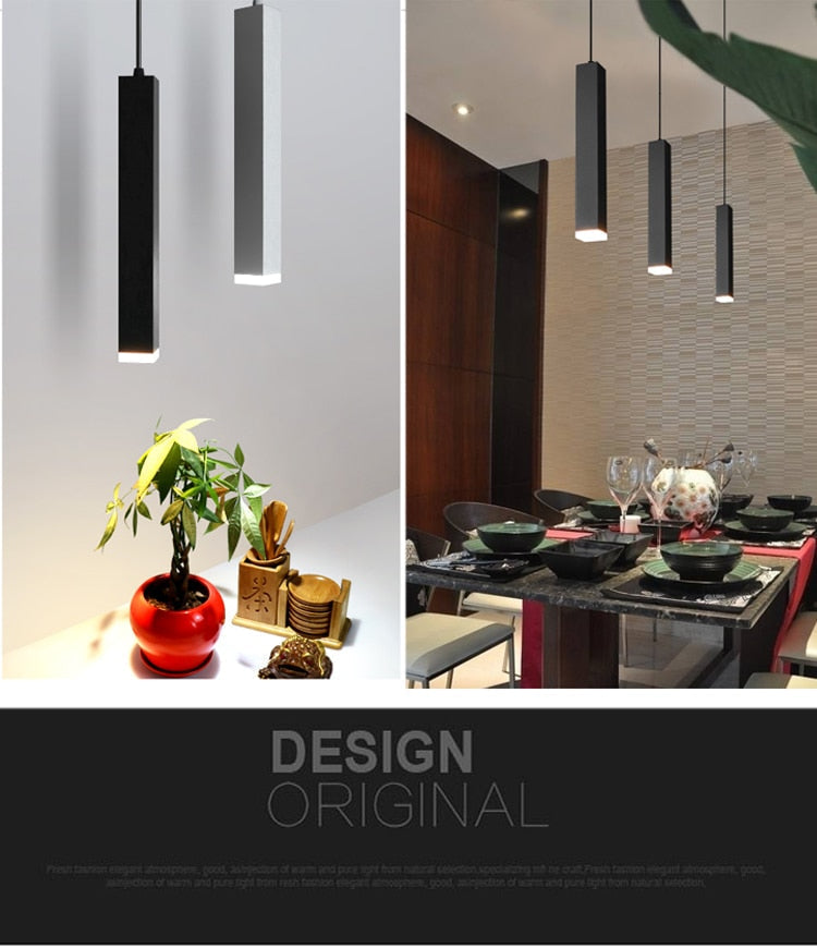 Modern Dimmable Aluminum LED Pendant Light Fixture